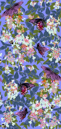 Baumwolle Patchwork - Anna Maria Horner - Our Fair Home - Neighborly - Periwinkle